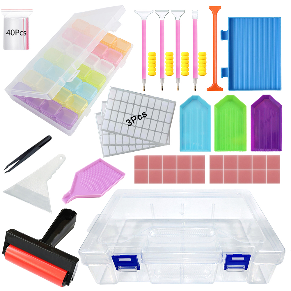 Women Accessories Box - Diamond Painting Tools Kit with Storage