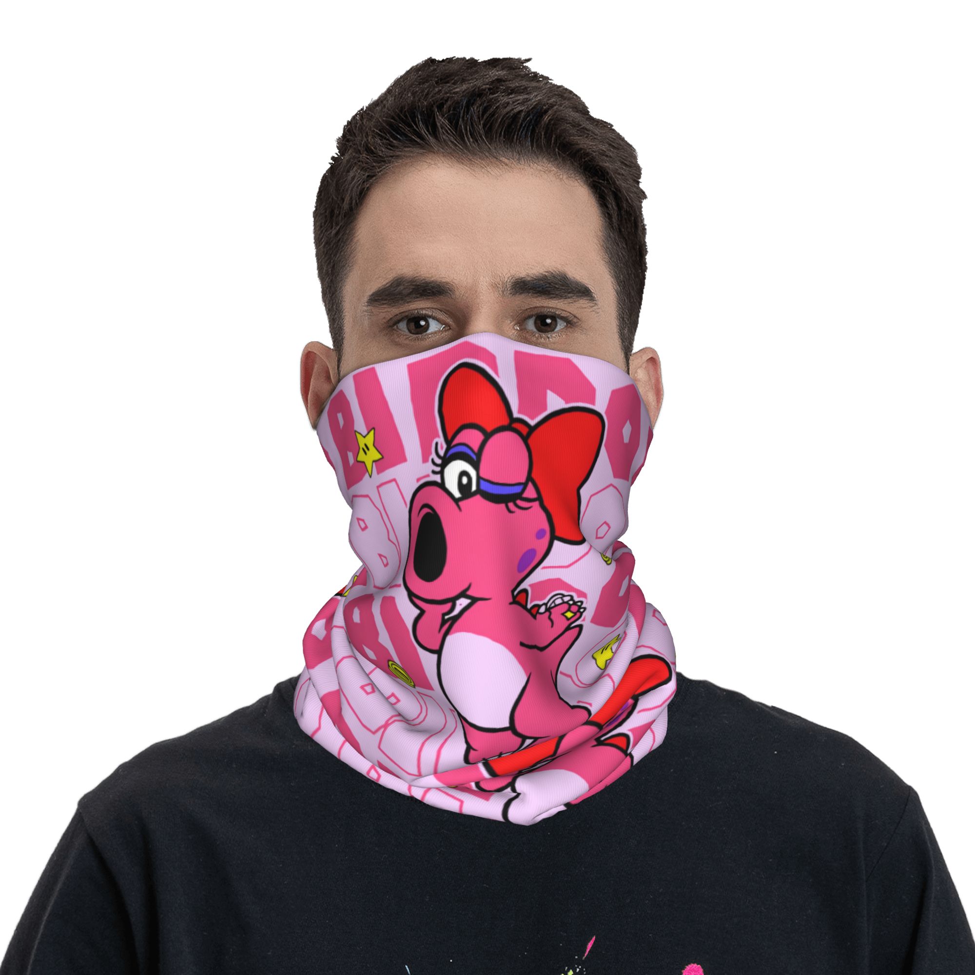 Women'S Running Accessories - Birdo Mario Anime Bandana Neck Gaiter
