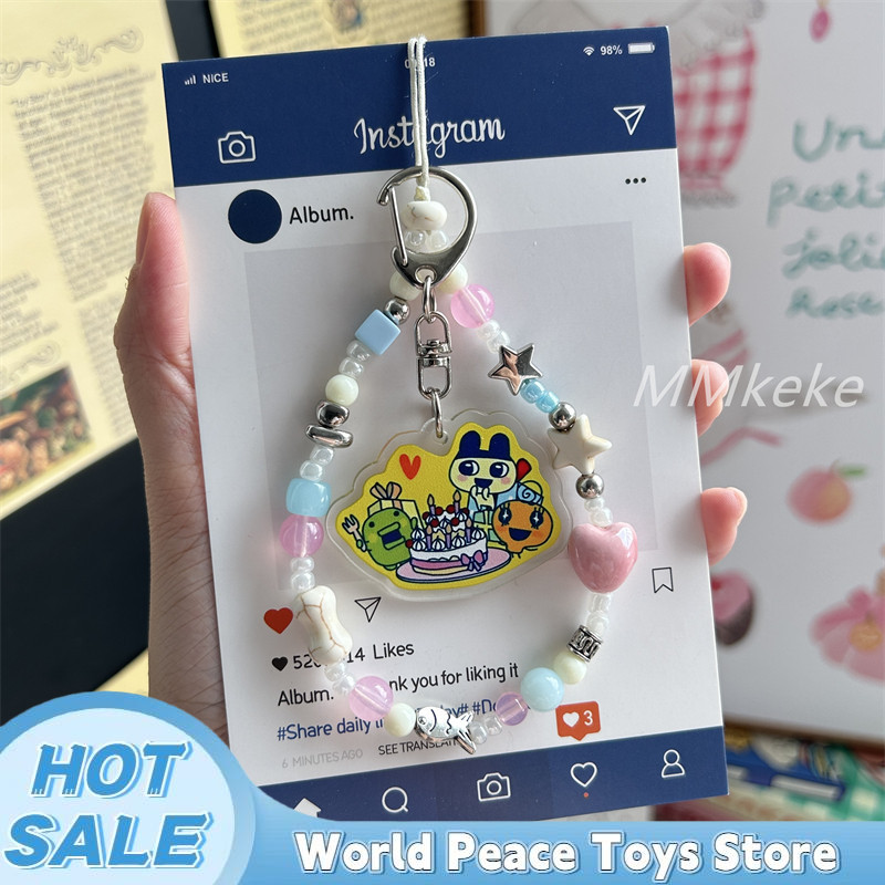Women'S Accessories Clothing - Kawaii Japanese Tamagotchi Keychain Pendant Bag