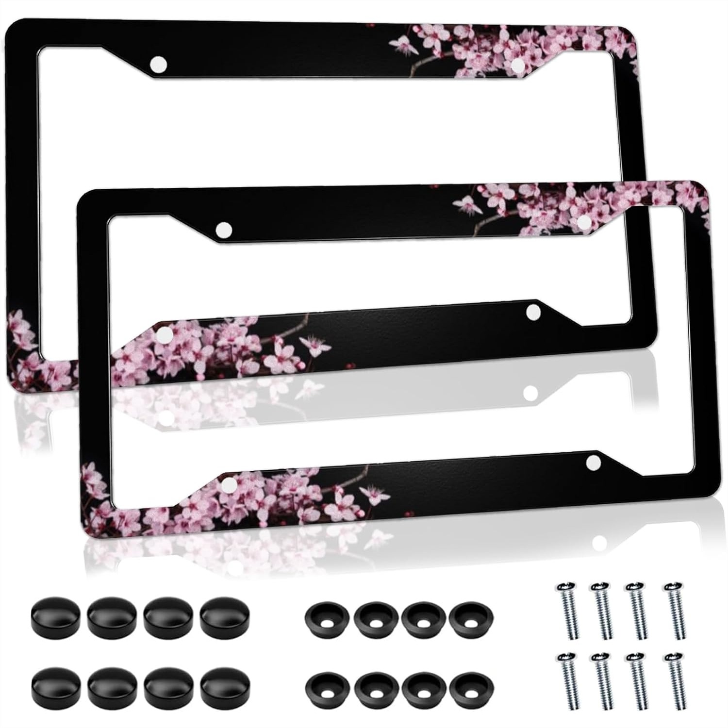 Women Accessories Images - Aluminum License Plate Frame Set of