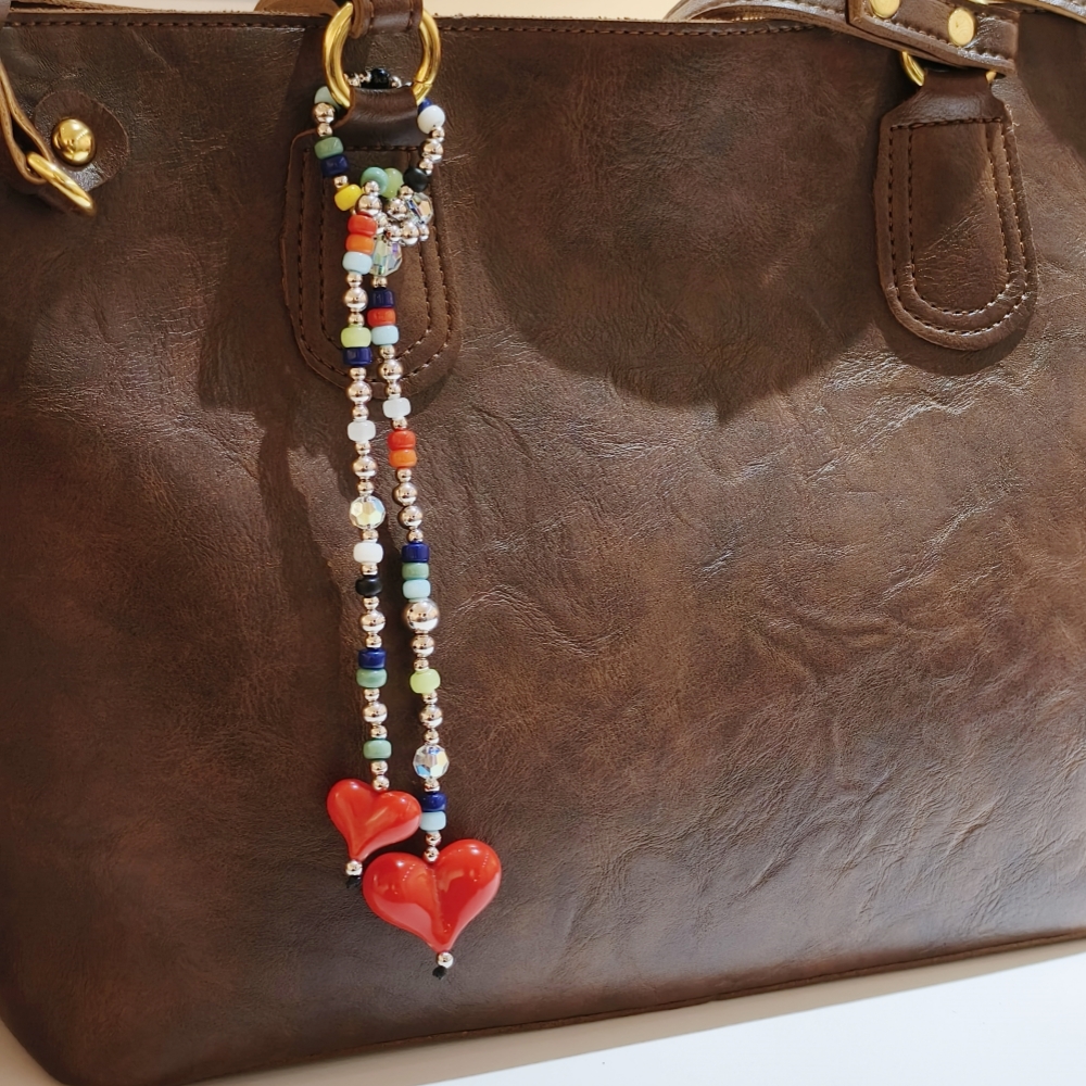 Women'S Y2K Accessories - HERLOOK Heart Bag Charms for Women