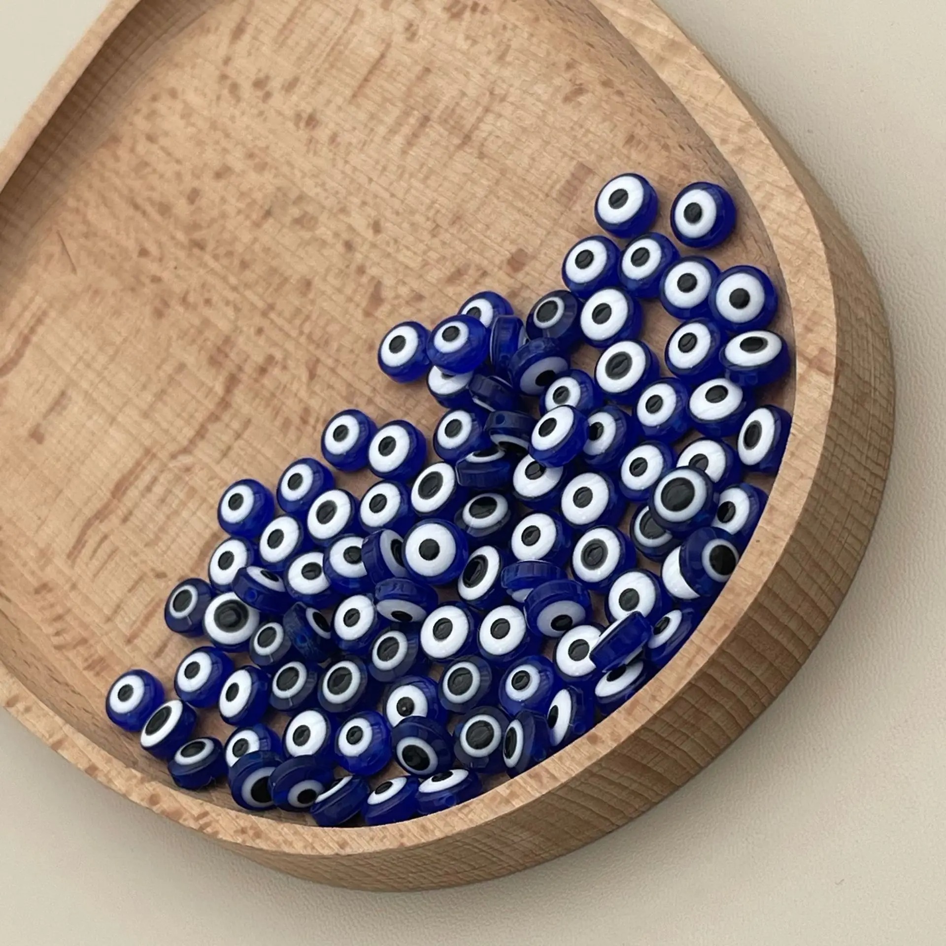 Evil Eye Bracelet - 200pcs 8mm Blue Evil Eye Beads