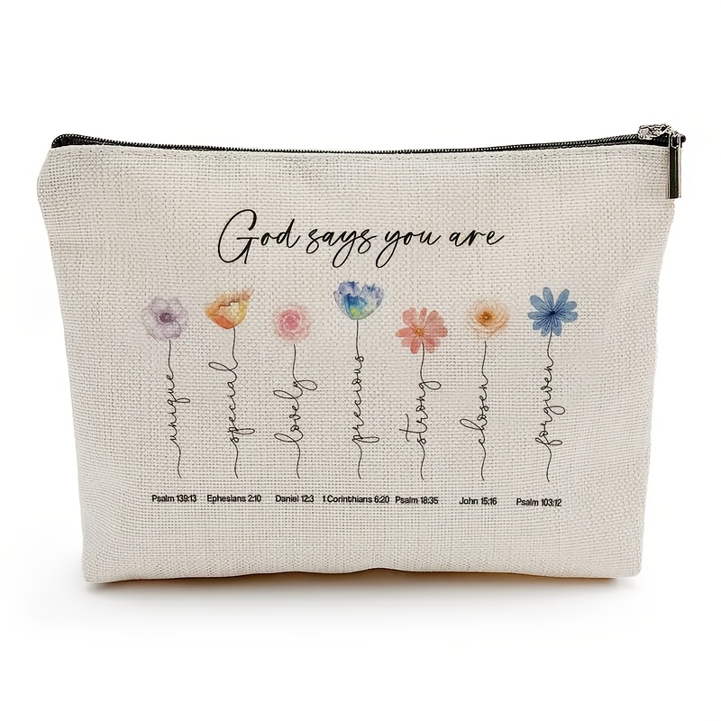 Women Accessories Box - A Floral Bible makeup bag -