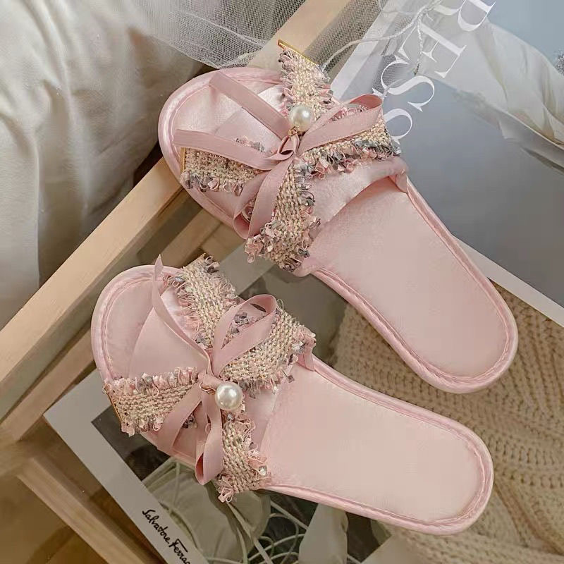 Women'S Y2K Accessories - Princess Pink Slippers Woman Lolita Designer