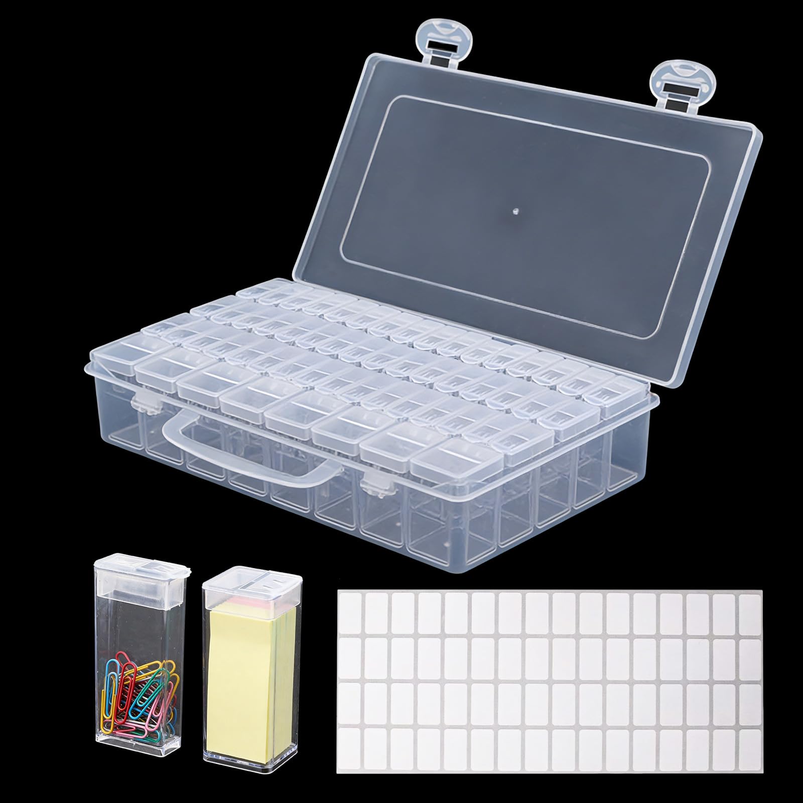 Women Accessories Box - 56/64-Grid Diamond Painting Storage Containers, Portable