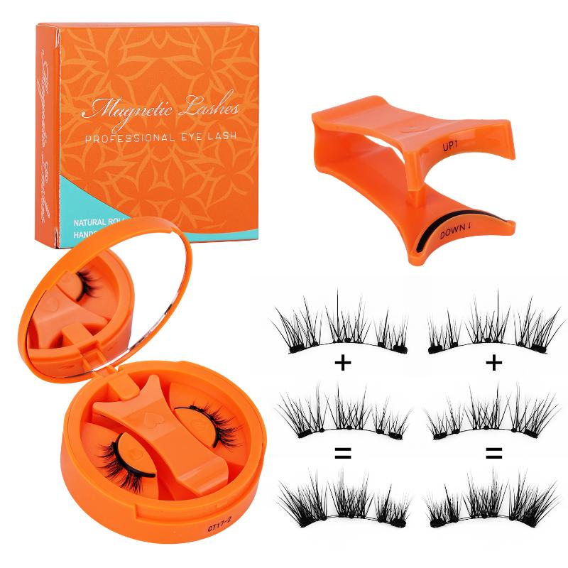 Women Accessories Organizer - Magnetic 3D Eyelashes Set Natural Reusable