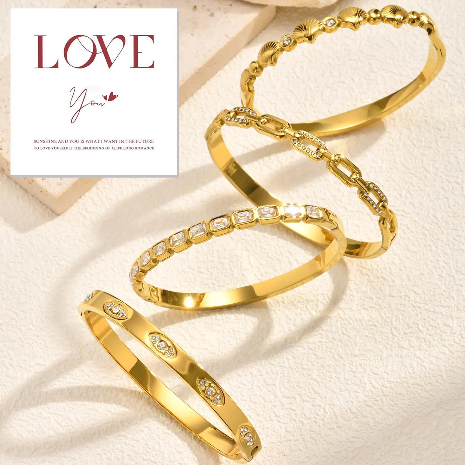 Evil Eye Bracelet - 14K Gold Plated Bracelets for Women
