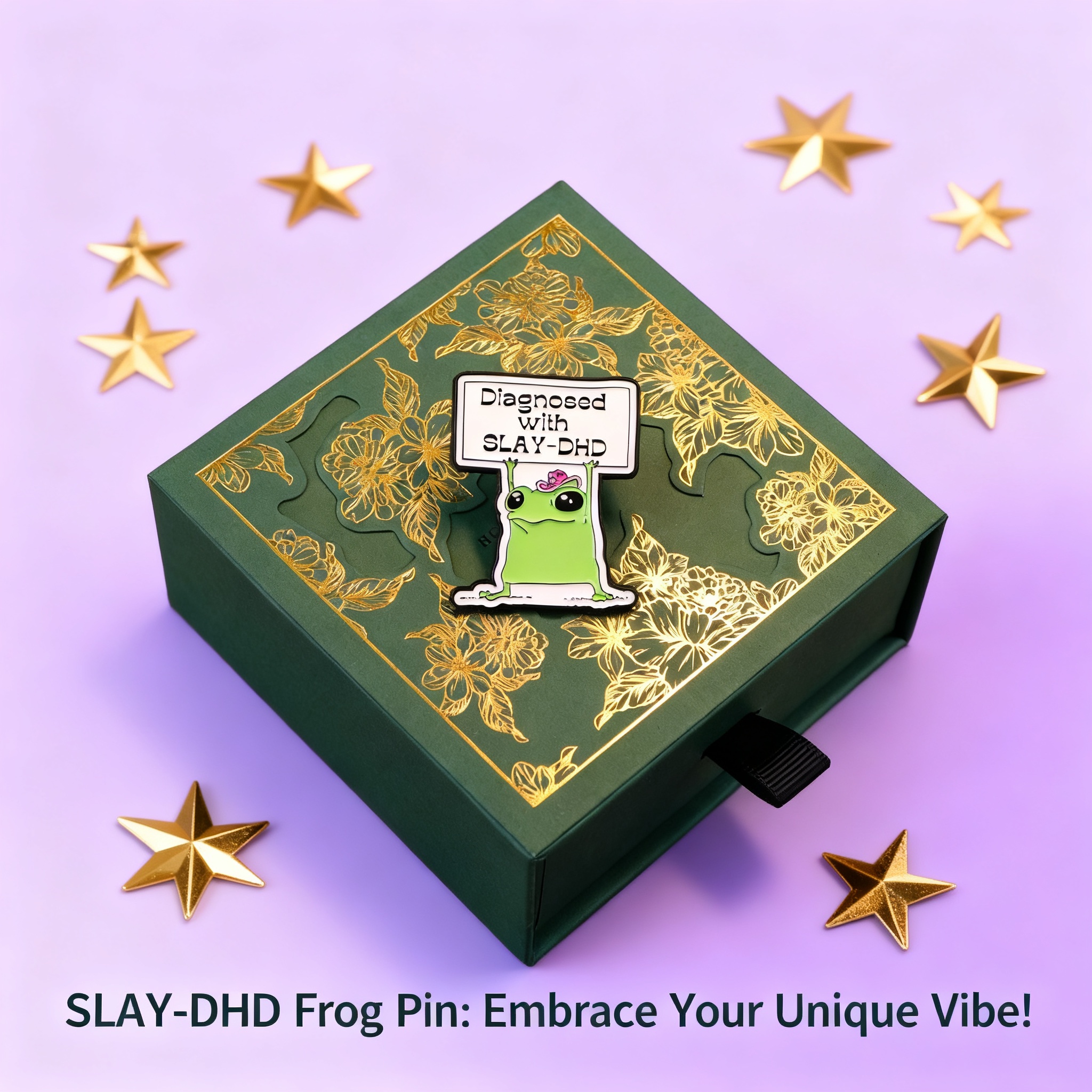 Women Accessories Box - Frog Enamel Pin Badge for Women