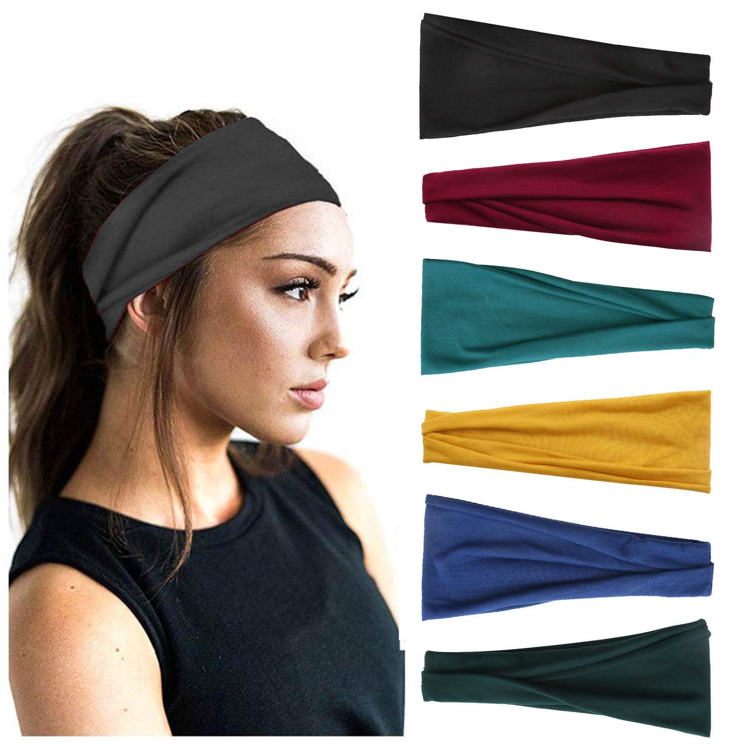 Women'S Running Accessories - Sports Elastic Headbands for Men Women
