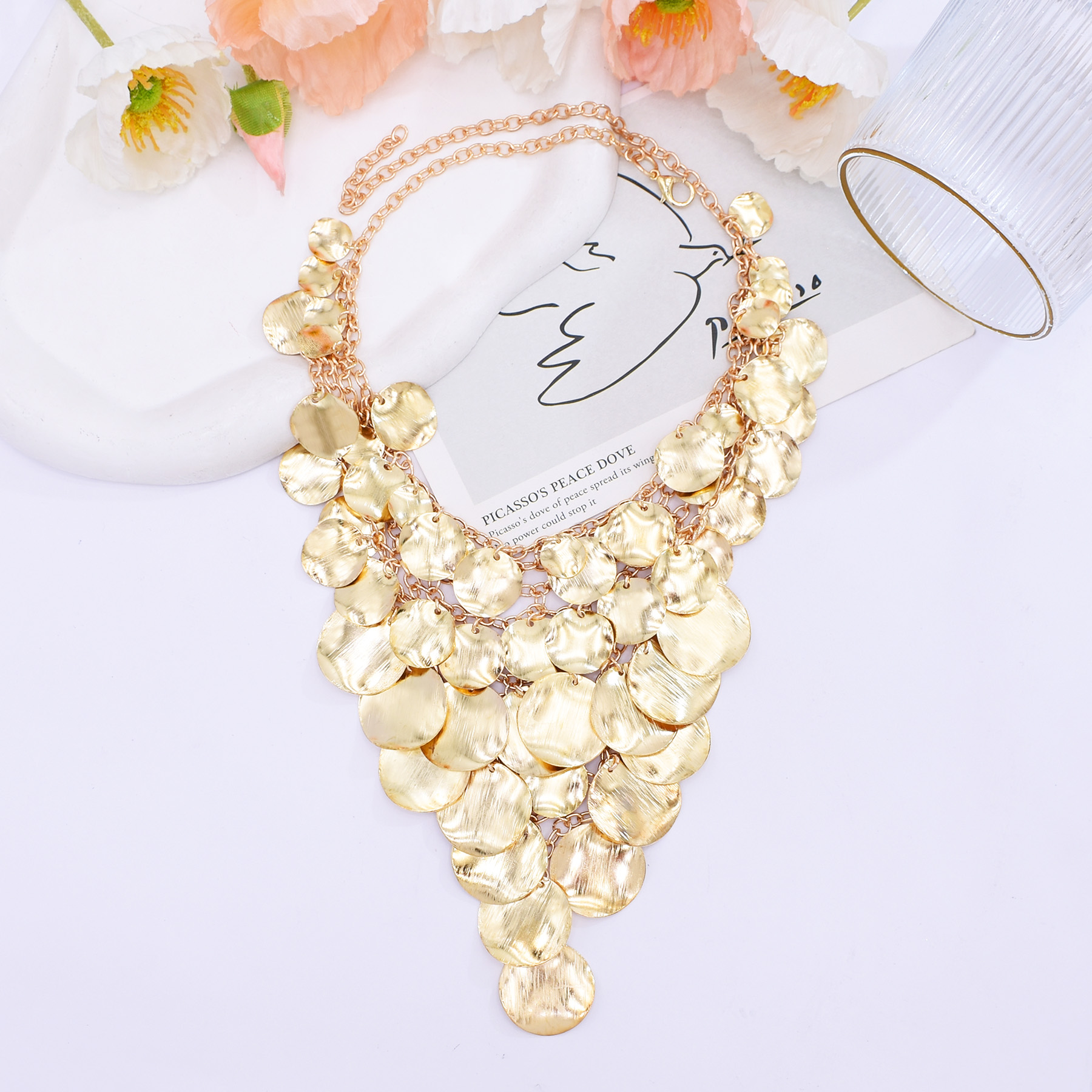 Trendy Gold Wire Drawing Wafer - Women Accessories Drawing 评论和价格