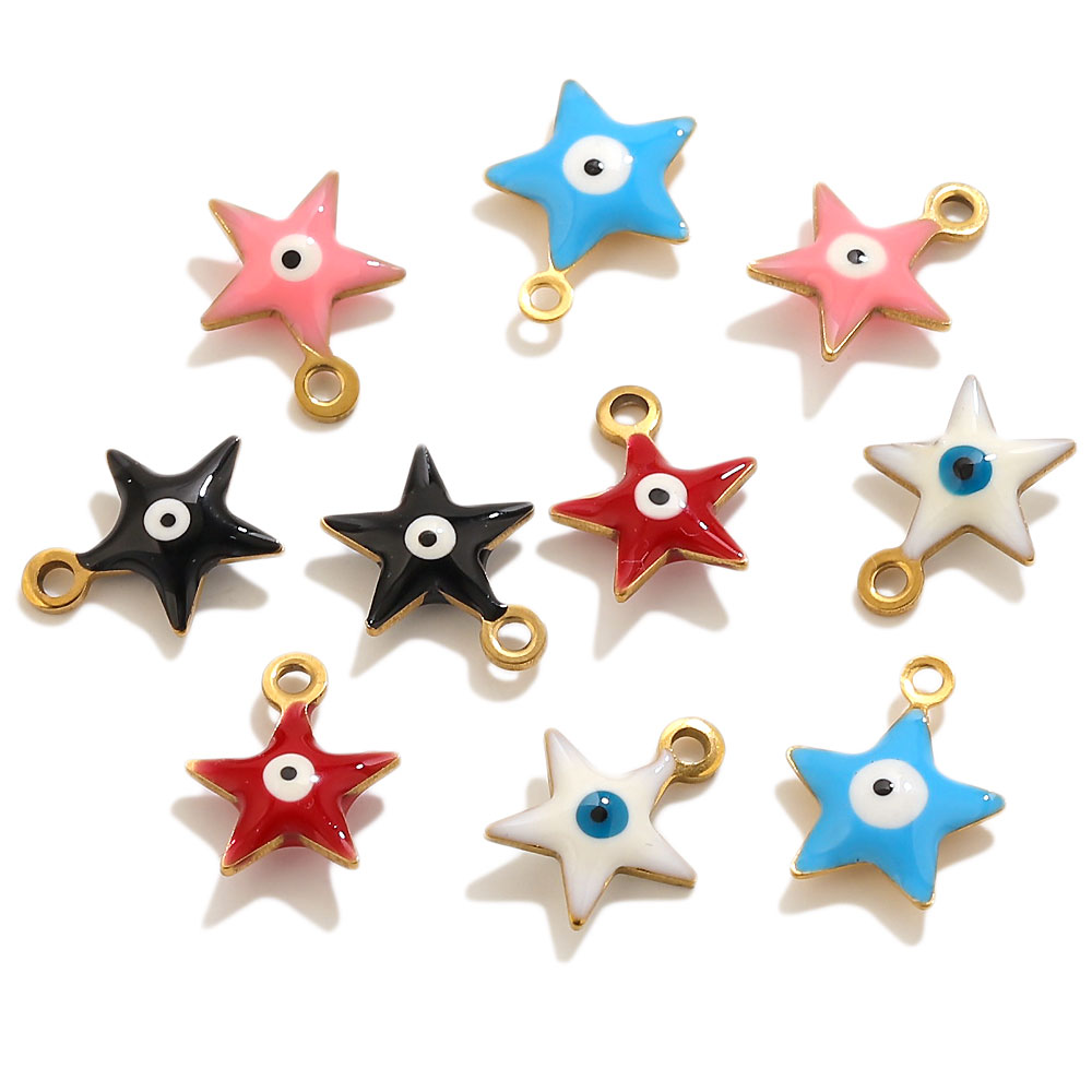 20pcs Stainless Steel Enamel S - Evil Eye Bracelet 评论和价格