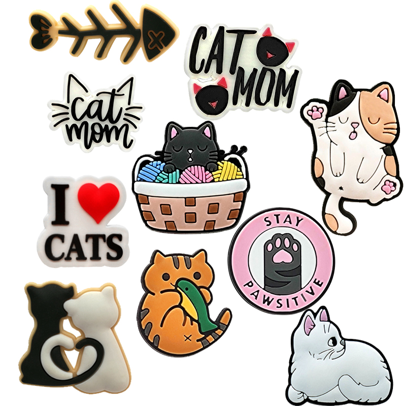 Cute Animals Cat Shoe Charms f - Women'S Accessories For Crocs 评论和价格