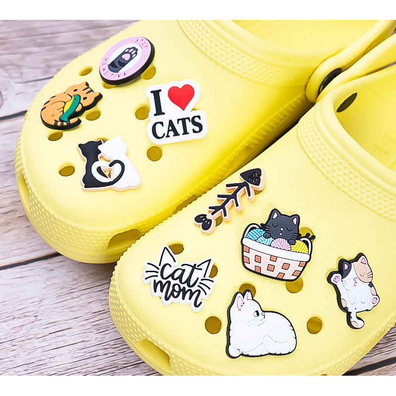 Cute Animals Cat Shoe Charms f - Women'S Accessories For Crocs 评论和价格
