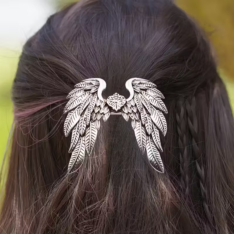 1pc Viking Angel Wing Hairpin  - Women'S Viking Accessories 评论和价格