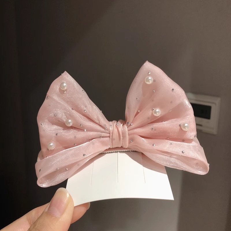 Brand New Pearl bow girl headw - Accessories Brand For Women 评论和价格