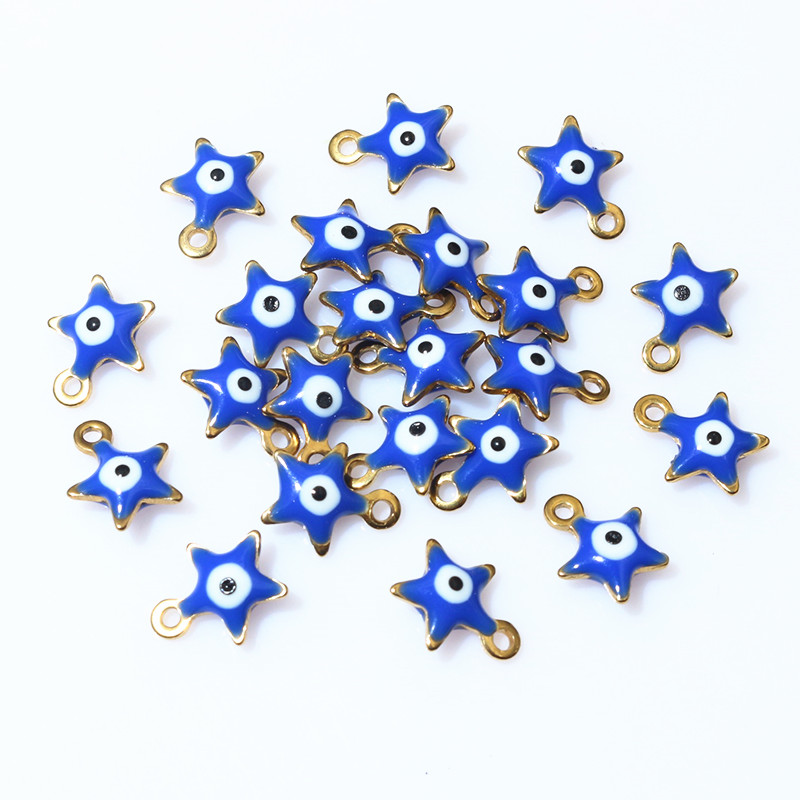 20pcs 10x8.5mm Enamel Evil Eye - Evil Eye Bracelet 评论和价格