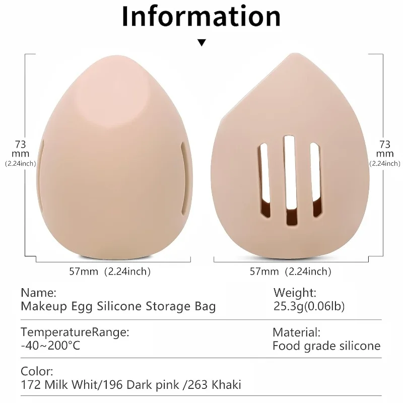 Silicone Beauty Egg Breathable - Women Accessories Organizer 评论和价格