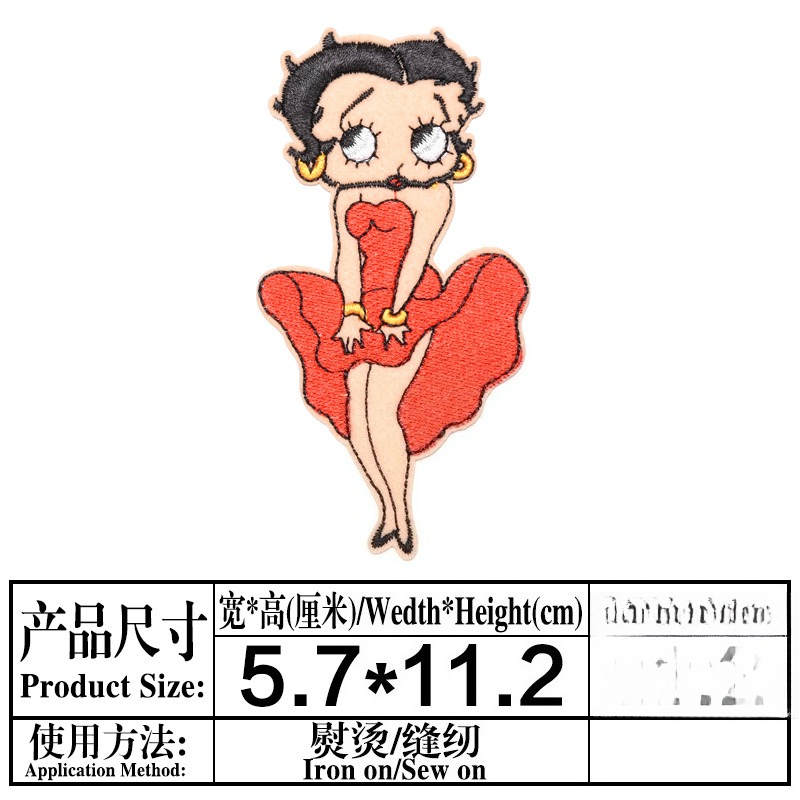 Betty Boop Patch High Color Va - Women'S Accessories Clothing 评论和价格