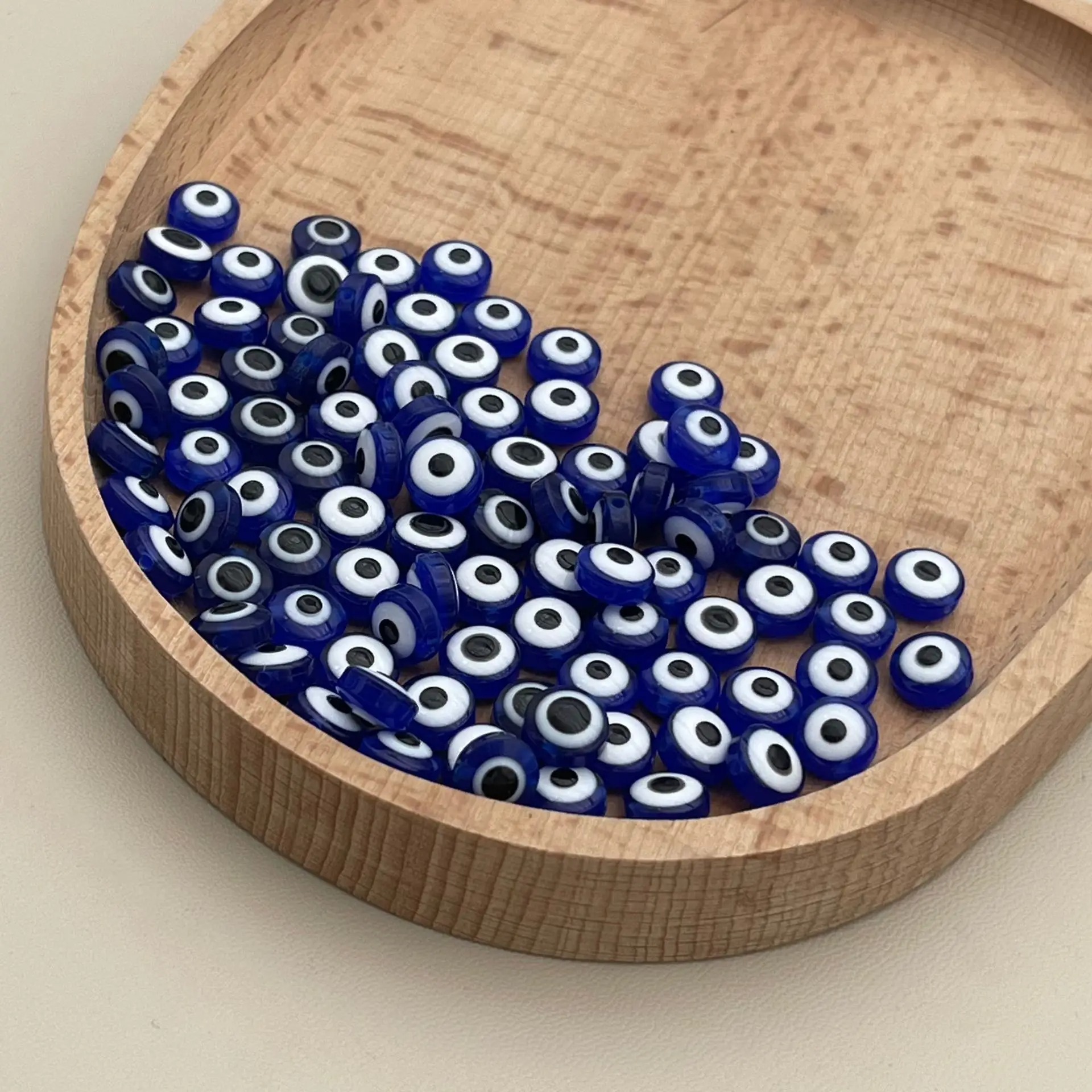 200pcs 8mm Blue Evil Eye Beads - Evil Eye Bracelet 评论和价格