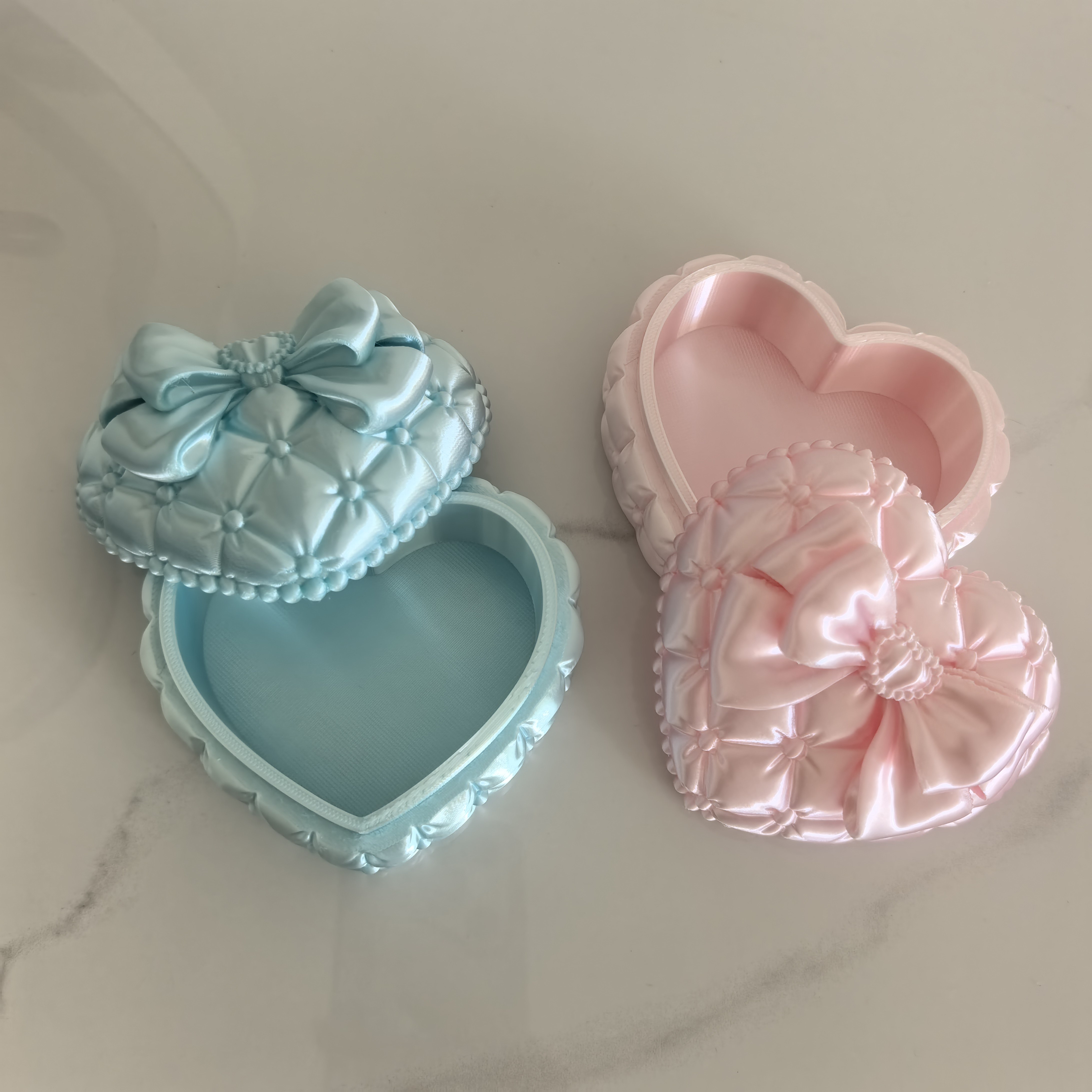 Silk Heart-Shaped Jewelry Box  - Women Accessories Box 评论和价格