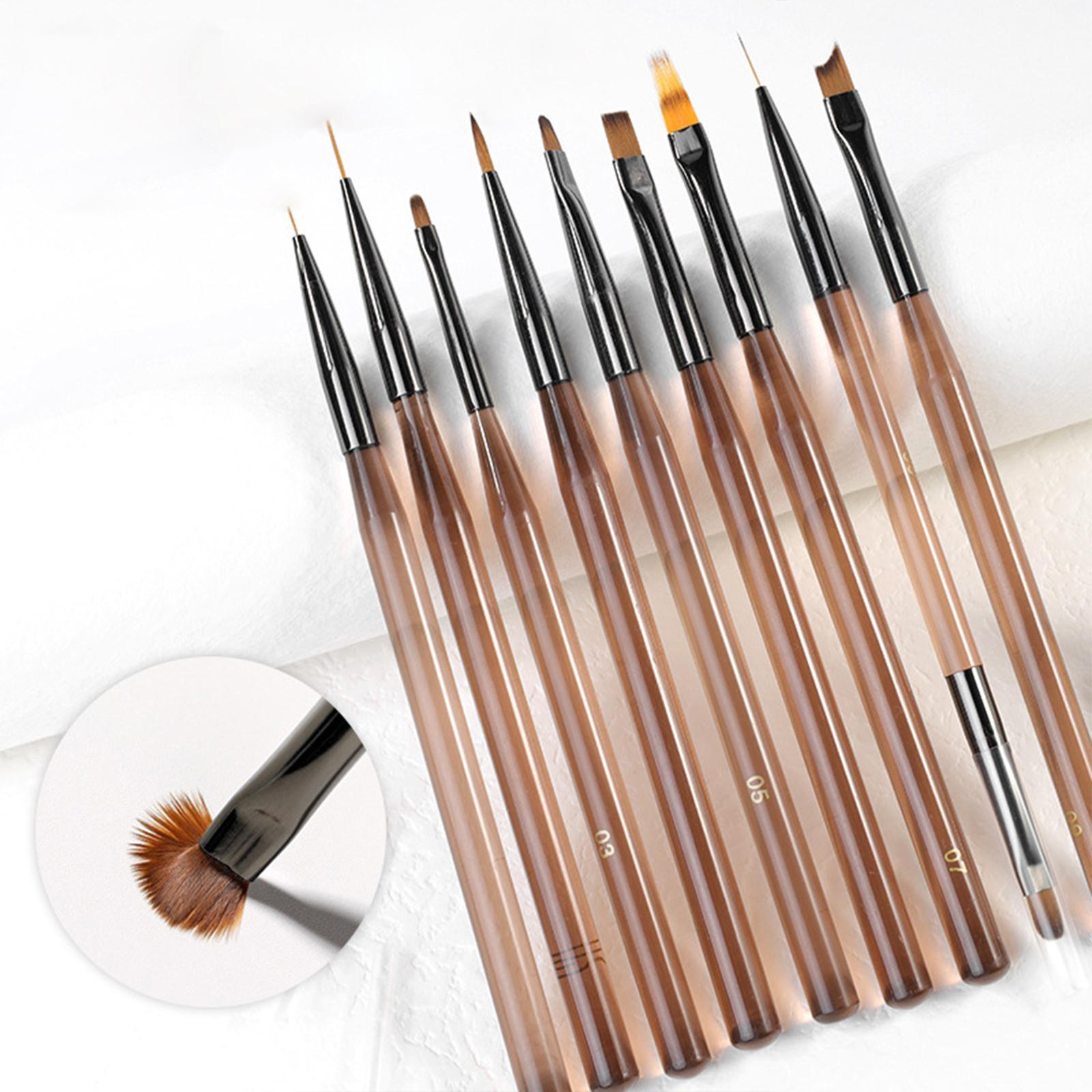 Nail Art Brush Pen Nylon Hair  - Women Accessories Drawing 评论和价格