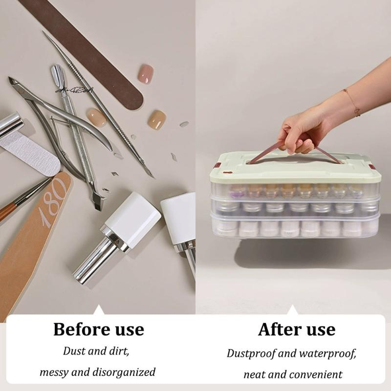 PVC Nail Polish Organizer UV G - Women Accessories Organizer 评论和价格