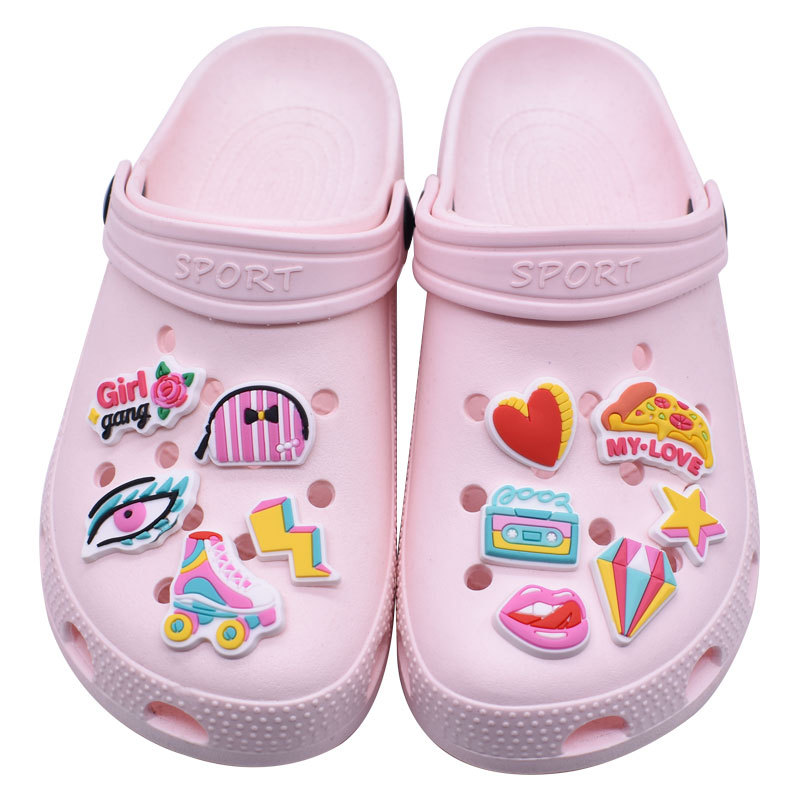 Hot Sales 1Pcs Cute Makeup Sho - Women'S Accessories For Crocs 评论和价格