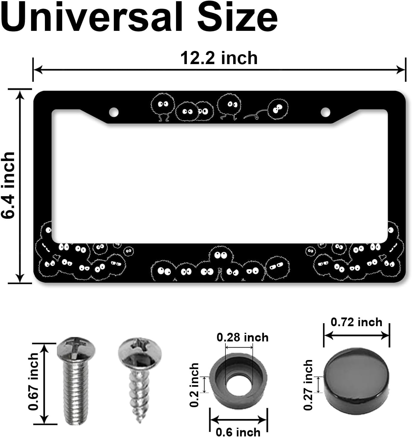 Soot Sprites License Plate Fra - Women Accessories Images 评论和价格