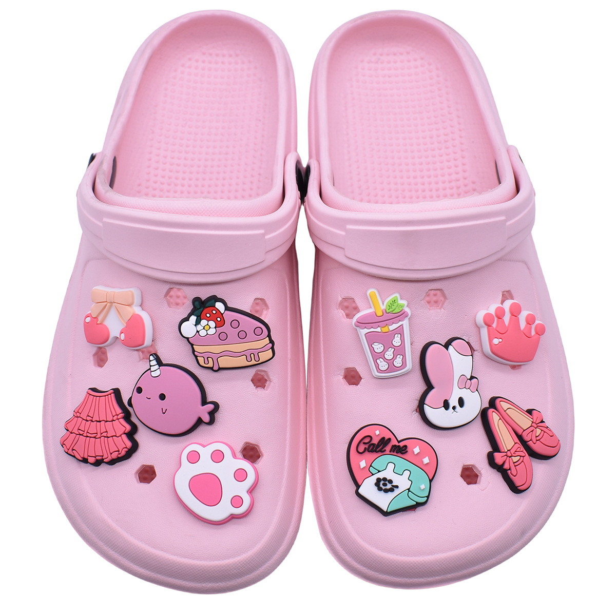 Cute Pink Shoe Charms Decorati - Women'S Accessories For Crocs 评论和价格