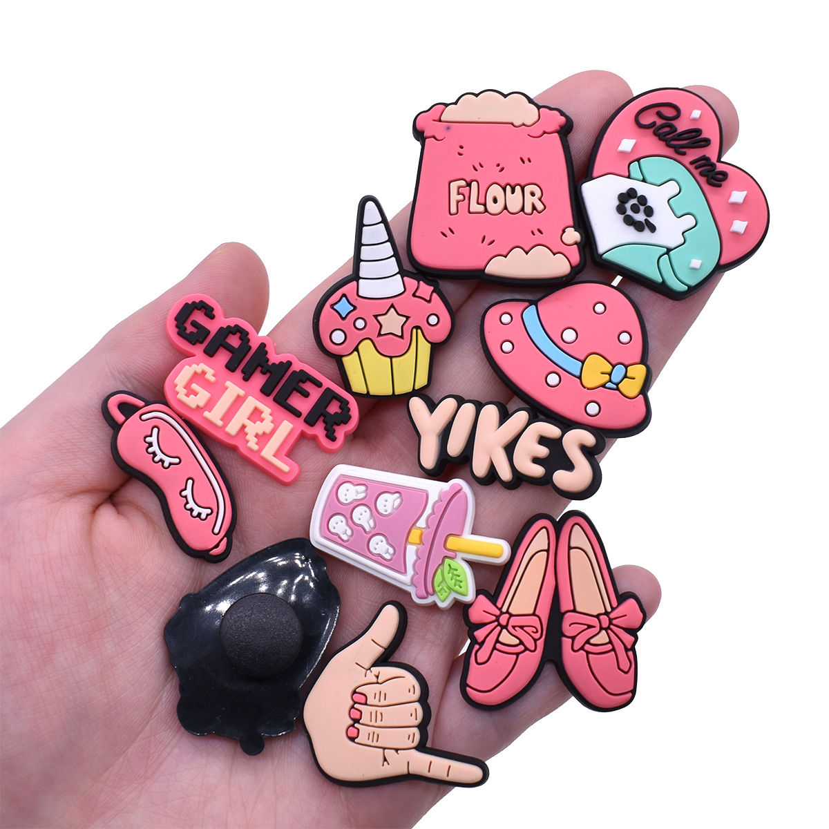 Cute Pink Shoe Charms Decorati - Women'S Accessories For Crocs 评论和价格