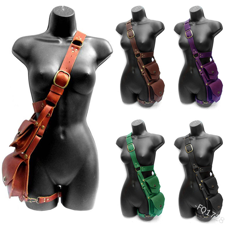 Medieval Pouch Bag Belt Leathe - Women'S Viking Accessories 评论和价格