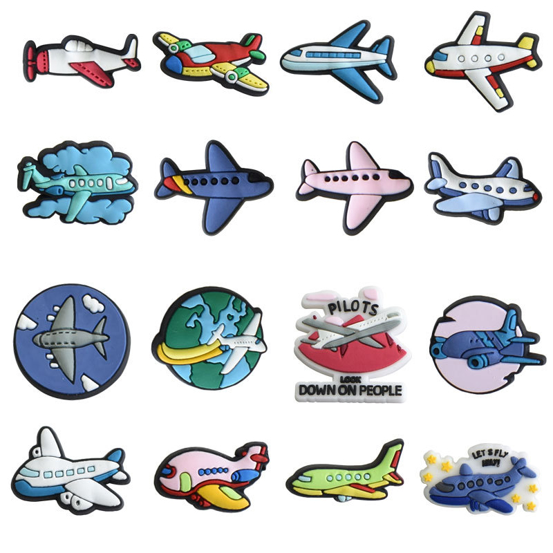 Aircraft Shoe Charms Pin for C - Women'S Accessories For Crocs 评论和价格