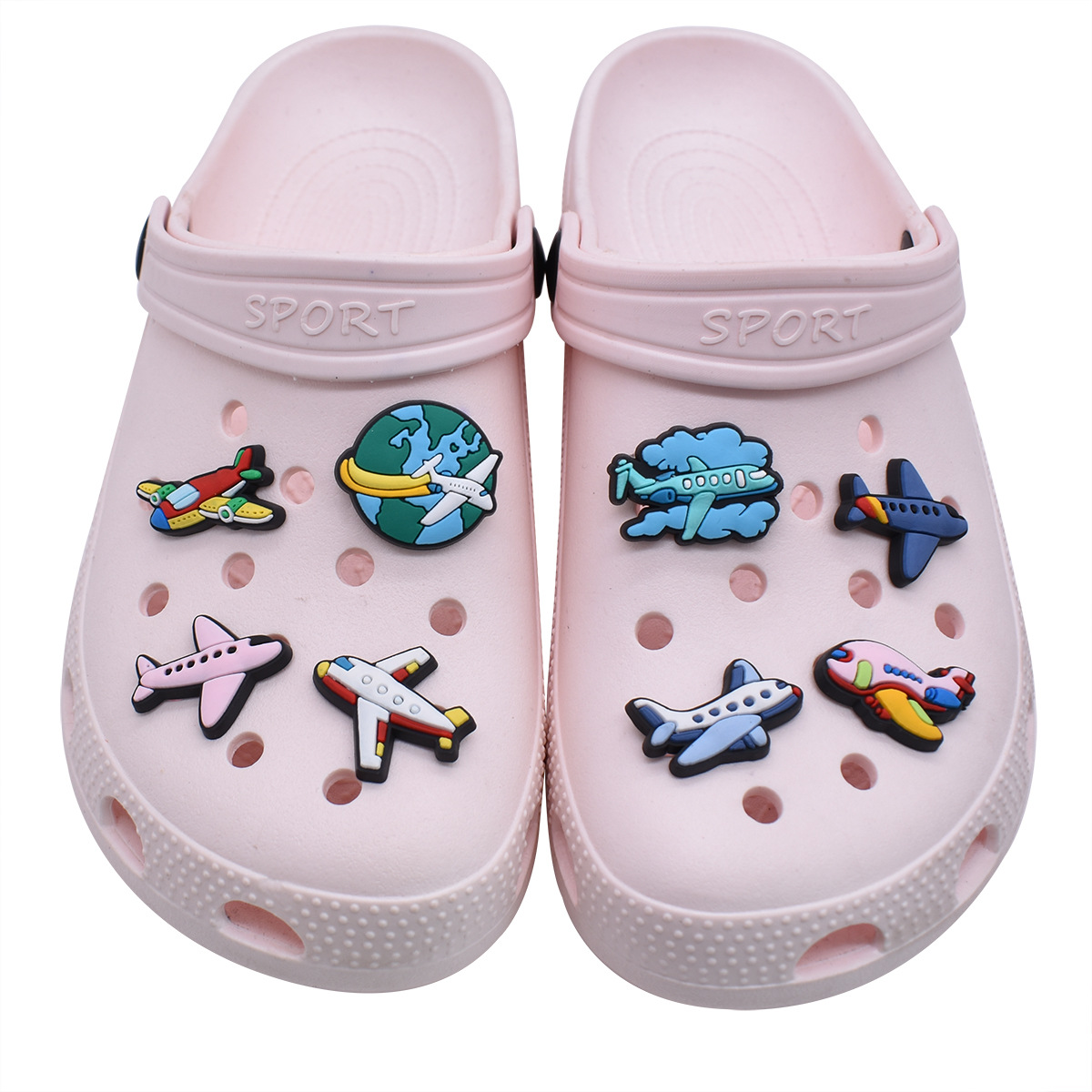 Aircraft Shoe Charms Pin for C - Women'S Accessories For Crocs 评论和价格