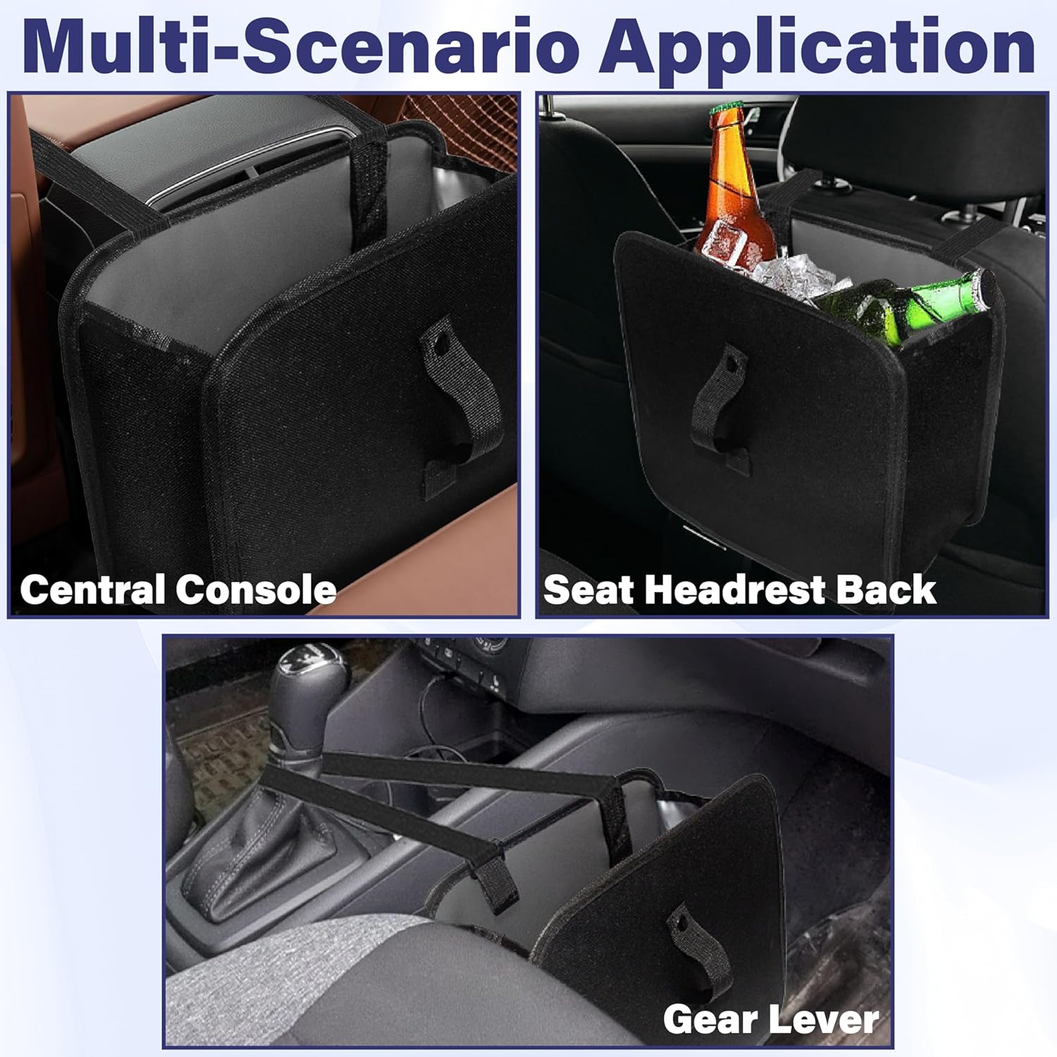 Foldable Car Trash Can, 2 Gall - Women Accessories Images 评论和价格