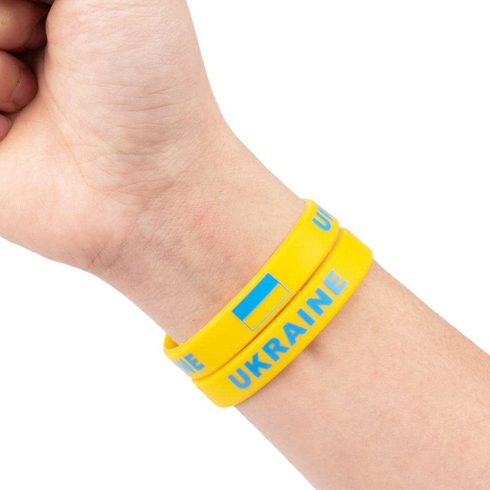 2pcs Ukraine Flag Bracelet Sil - Women'S Accessories Uk 评论和价格