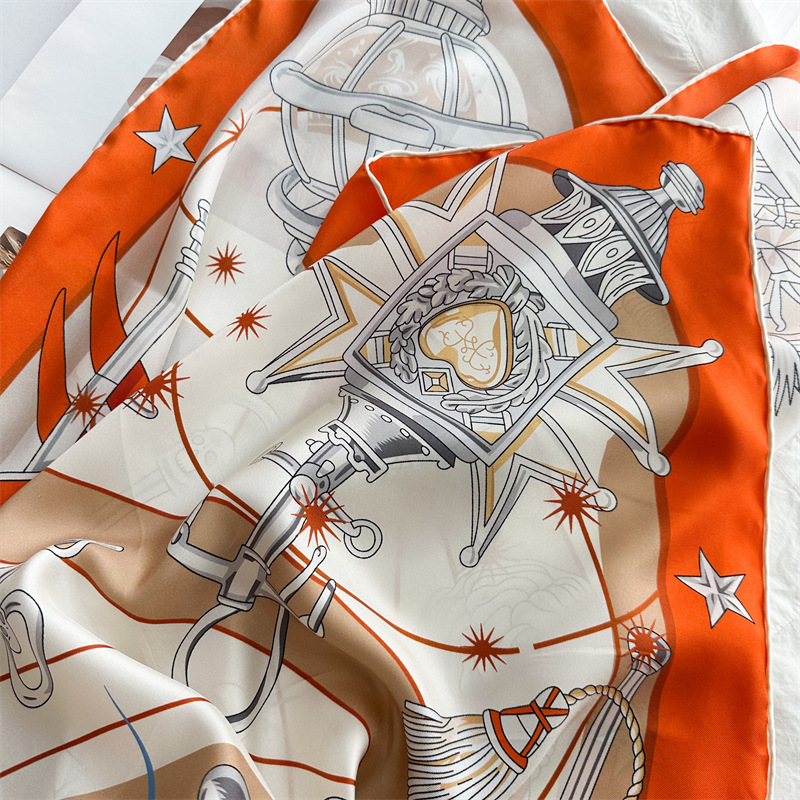 Luxury Brand Scarf Large Silk  - Accessories Brand For Women 评论和价格