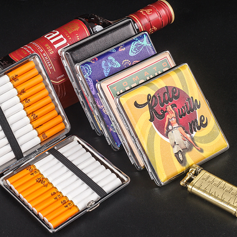 20 Sticks Metal Cigarette Case - Women Accessories Box 评论和价格
