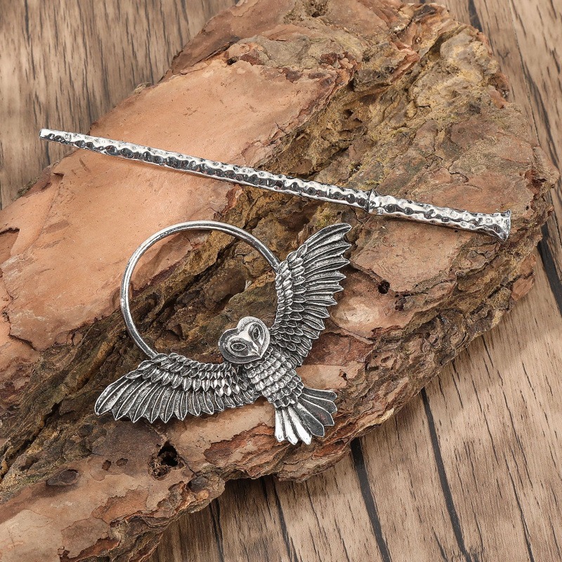 Niche Design Retro Gothic Owl  - Women'S Viking Accessories 评论和价格