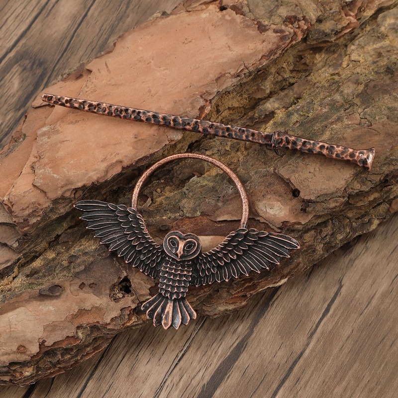 Niche Design Retro Gothic Owl  - Women'S Viking Accessories 评论和价格