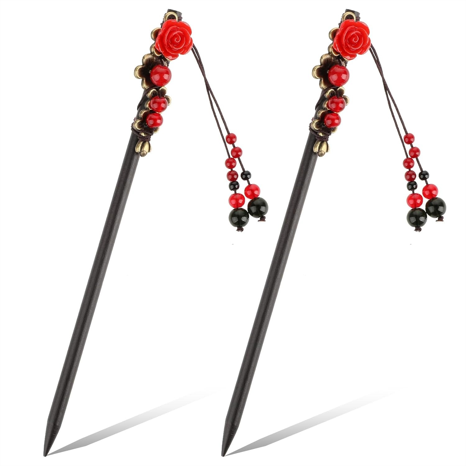 2 Pack Chinese Hair Sticks Woo - Women Accessories Images 评论和价格