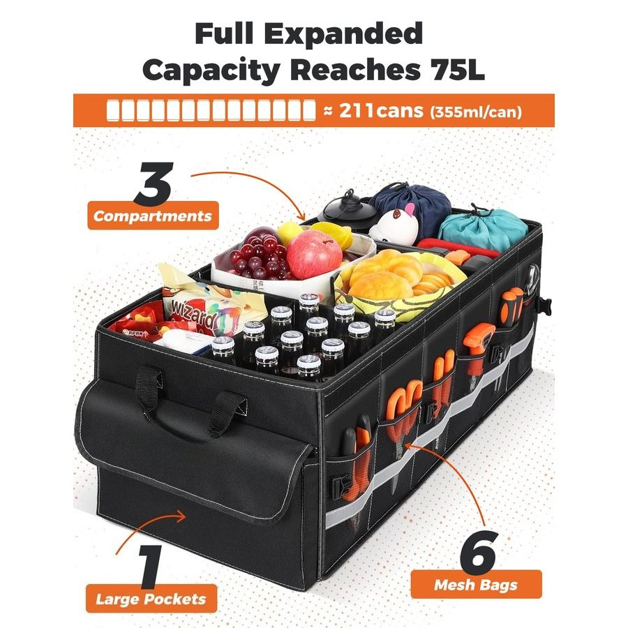 Car Trunk Organizer for SUV 75 - Women Accessories Organizer 评论和价格