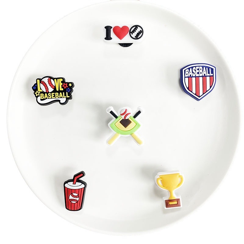 Hot 1Pcs PVC Love Baseball Sho - Women'S Accessories For Crocs 评论和价格