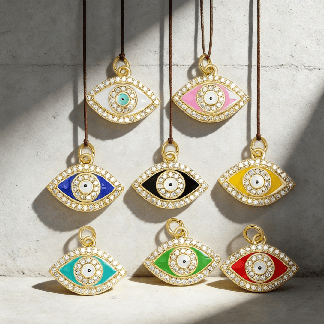 5Pcs Pendants Colorful Evil Ey - Evil Eye Bracelet 评论和价格