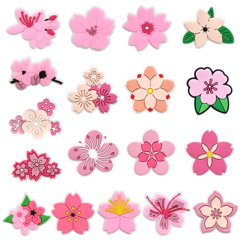 Cute Pink Flower Shoe Charms f - Women'S Accessories For Crocs 评论和价格