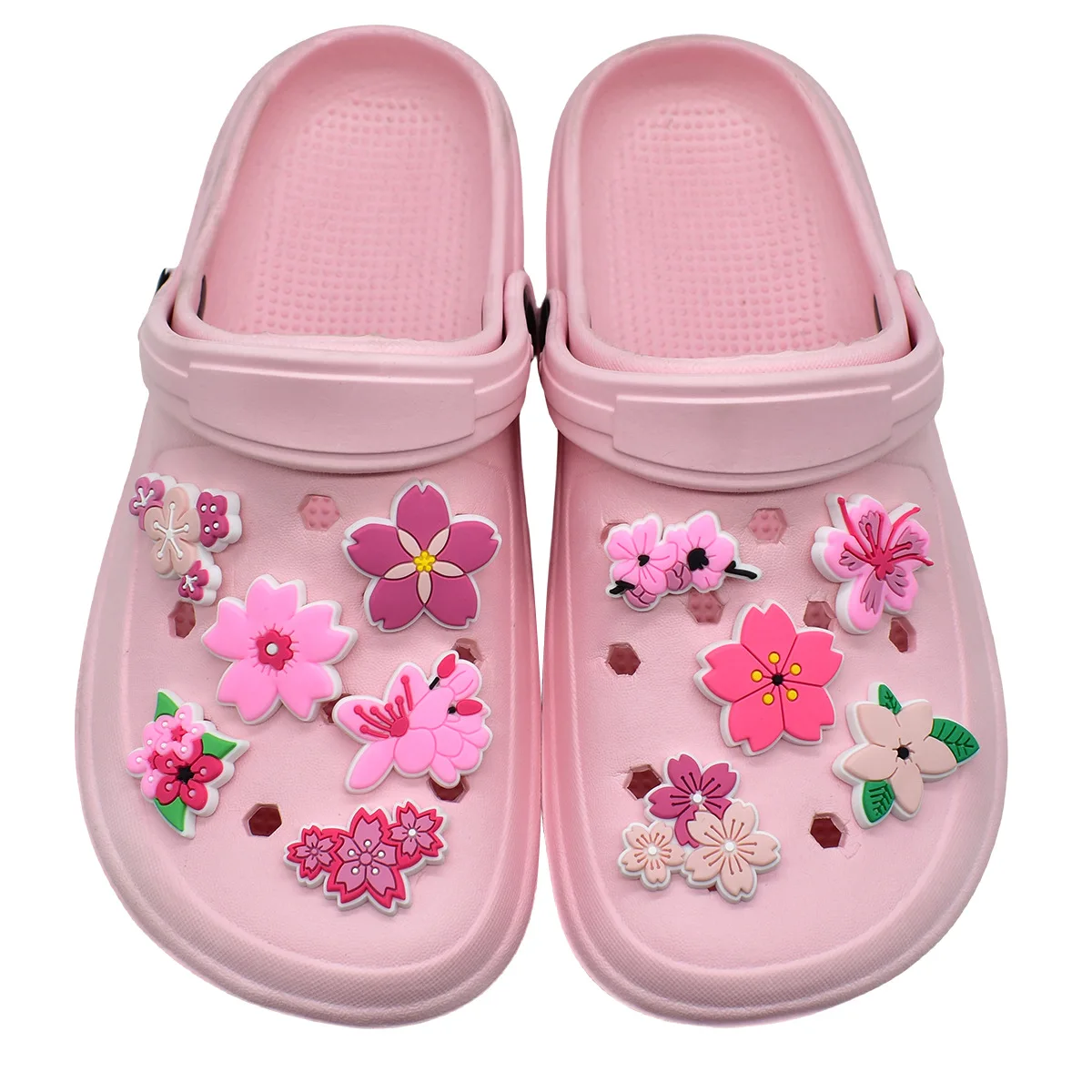 Cute Pink Flower Shoe Charms f - Women'S Accessories For Crocs 评论和价格