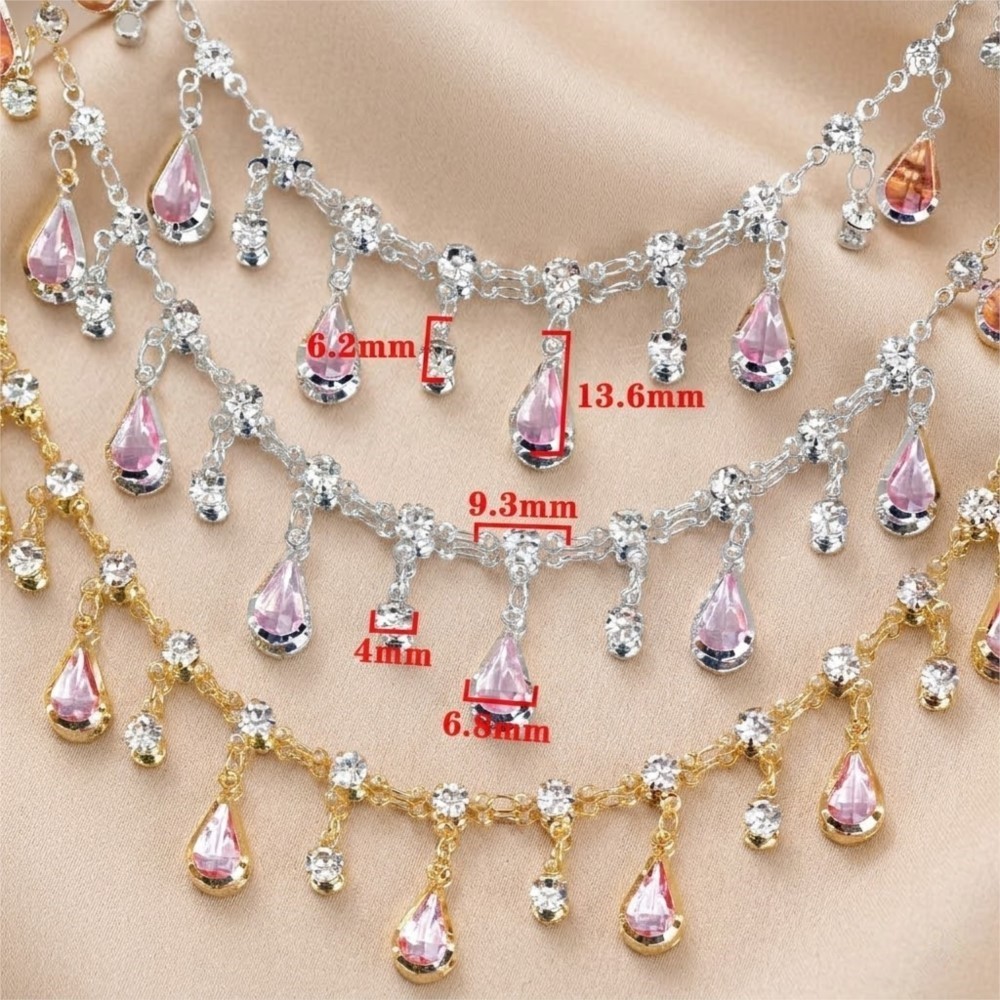 0.5/1m Teardrop Rhinestone Tas - Women'S Accessories Clothing 评论和价格
