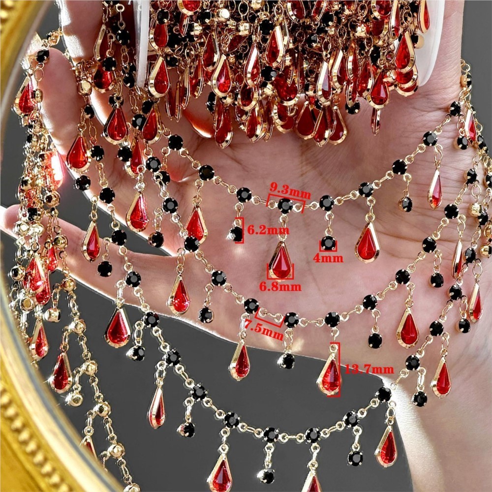 0.5/1m Teardrop Rhinestone Tas - Women'S Accessories Clothing 评论和价格