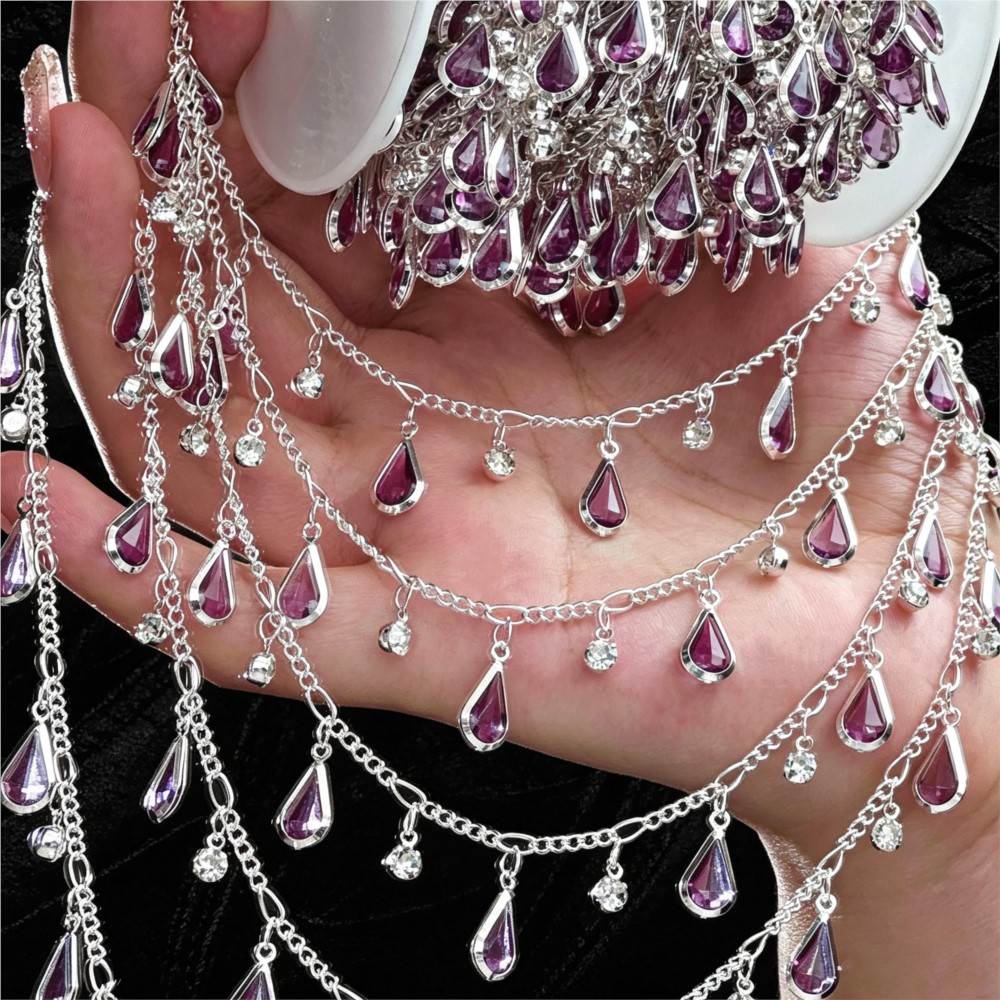 0.5/1m Teardrop Rhinestone Tas - Women'S Accessories Clothing 评论和价格