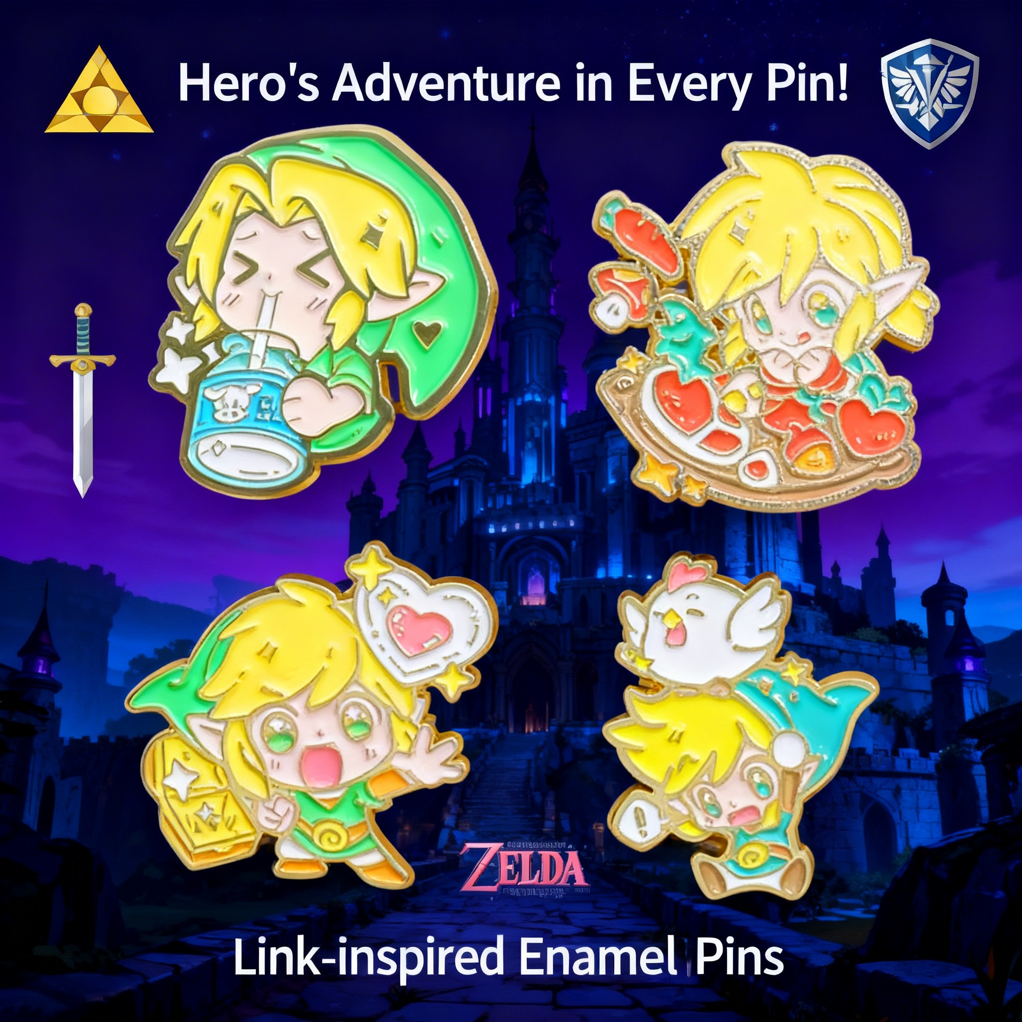 Adventure Game Badges Enamel P - Women'S Accessories Clothing 评论和价格