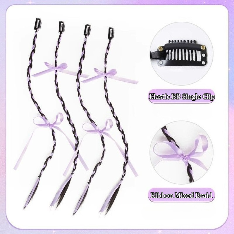 2/4PCS Ribbon Bow Boxing Braid - Women'S Y2K Accessories 评论和价格